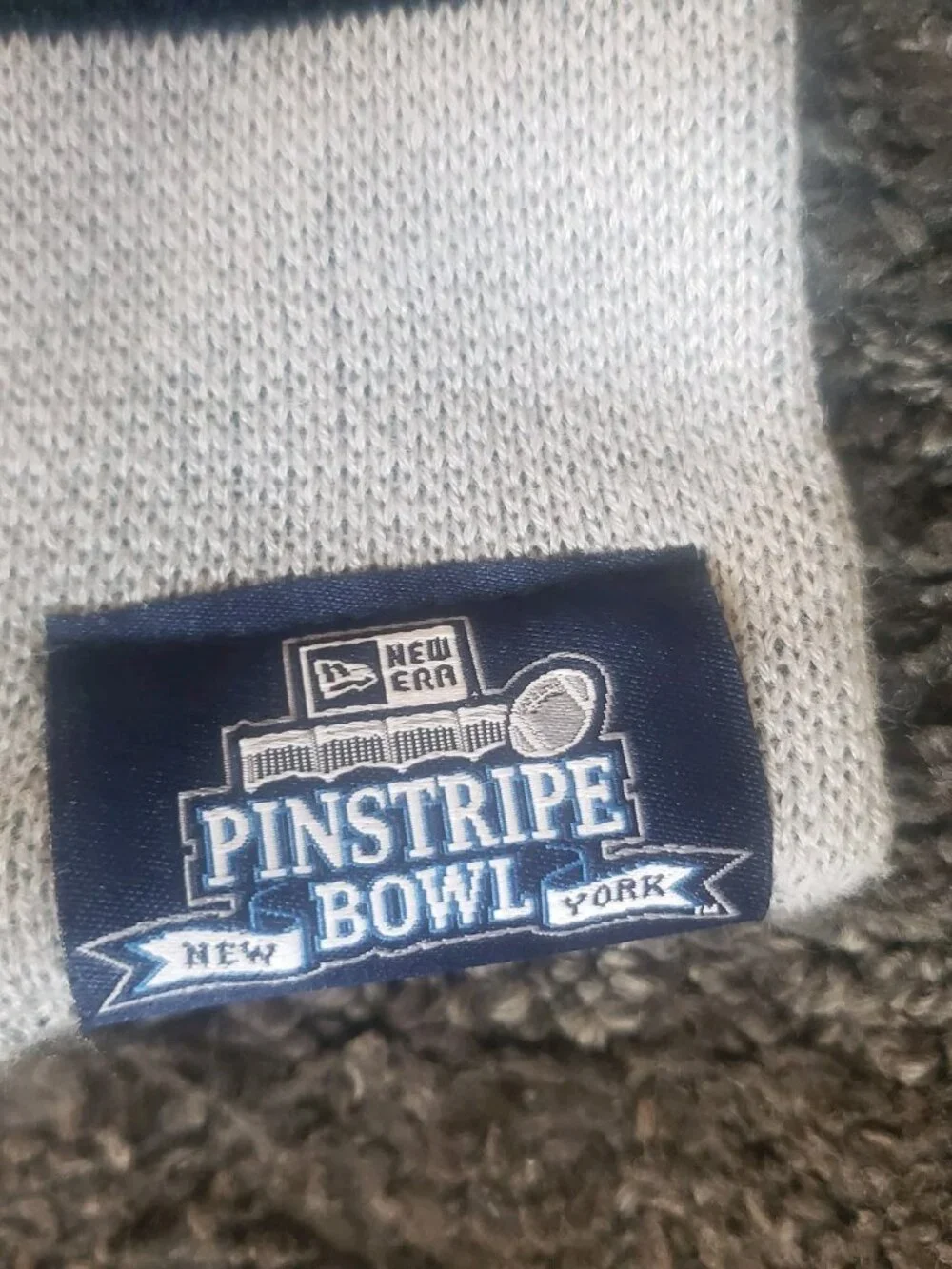 New Era Pinstripe Bowl Adult Yankees Stadium Blue White Scarf